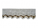Dentelle coton (macram)perl en bois 55mm les 5 mtres