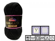 Laine  tricoter HIMALAYA MERCAN noire pelote de 50g